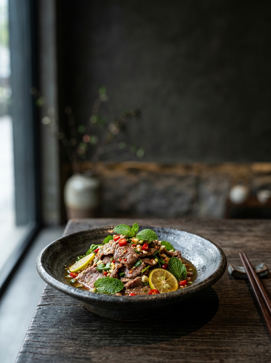 Original ClouChef poster: Dai Sour Beef with Mint and Lime