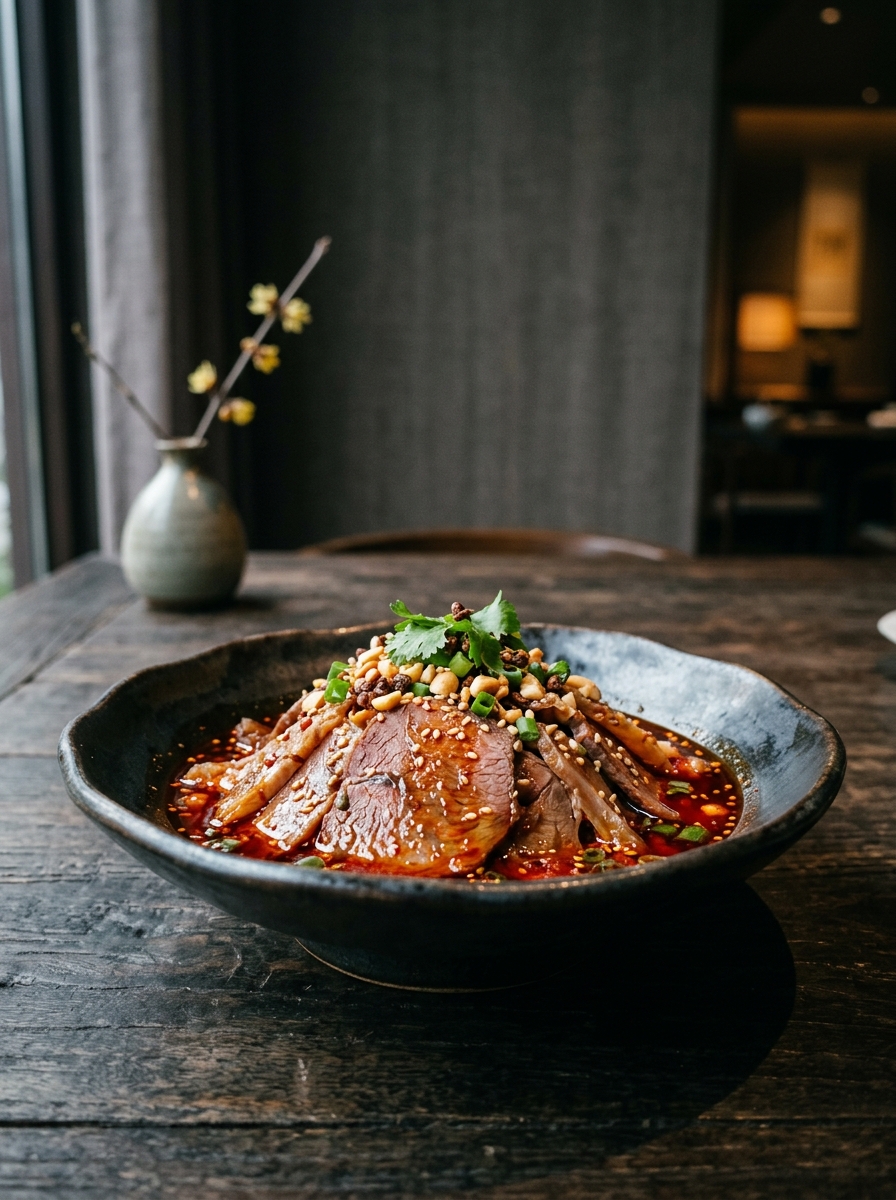 Original ClouChef poster: Fuqi Feipian (Sliced Beef and Offal in Chilli Oil)