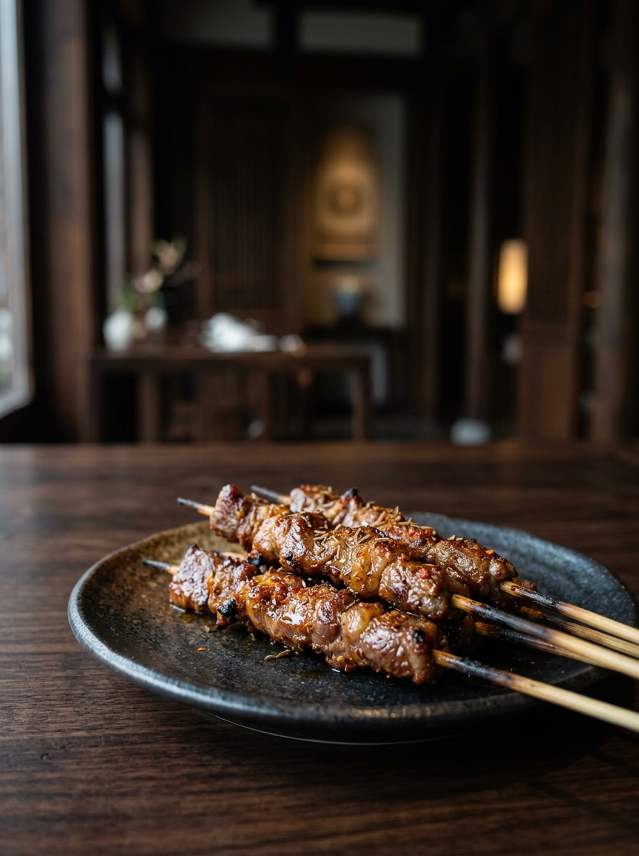 Original ClouChef poster: Xinjiang Lamb Skewers
