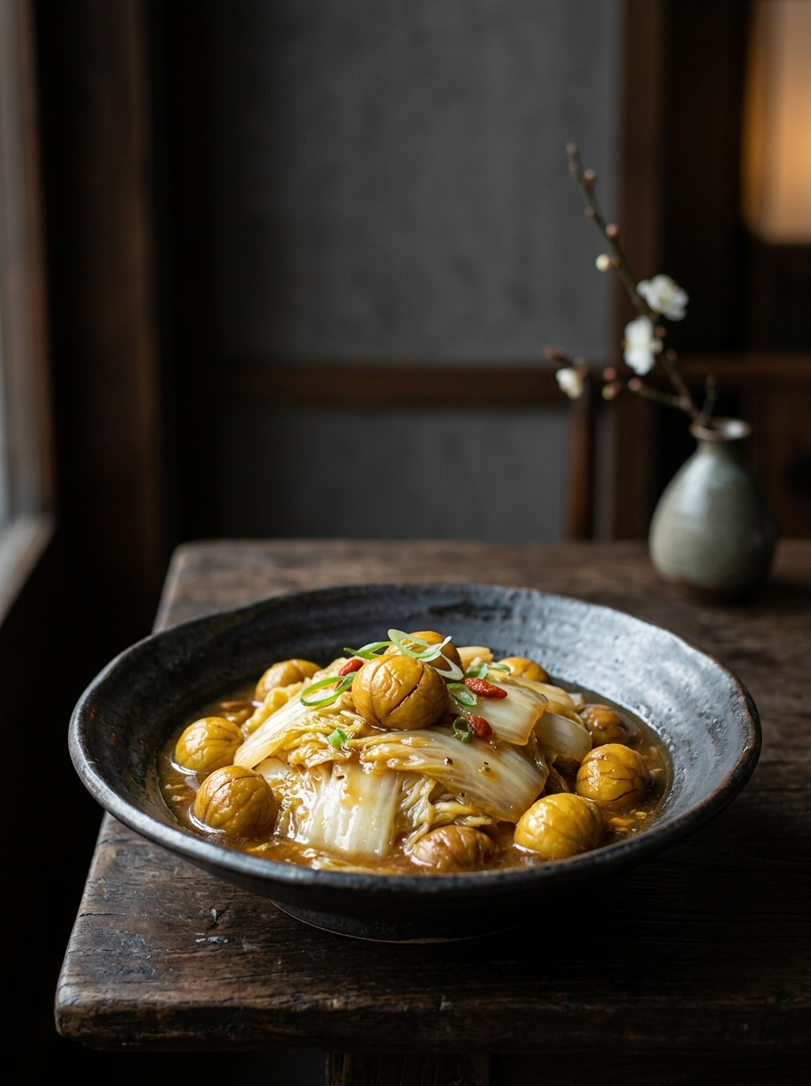 Original ClouChef poster: Chestnut Braised Cabbage