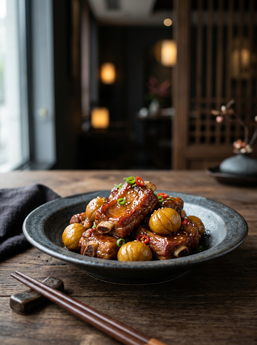 Original ClouChef poster: Chestnut Braised Pork Ribs