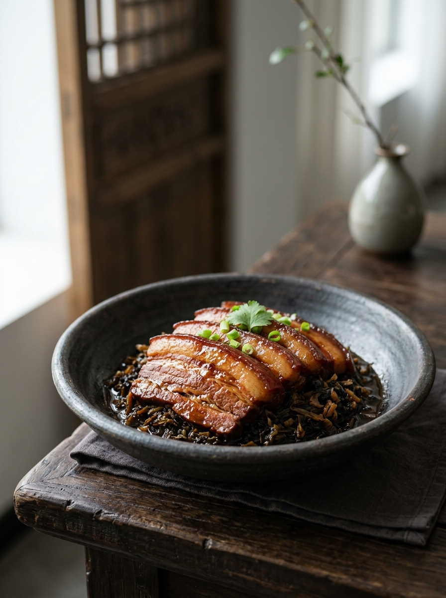 Original ClouChef poster: Hakka Braised Pork with Preserved Vegetables