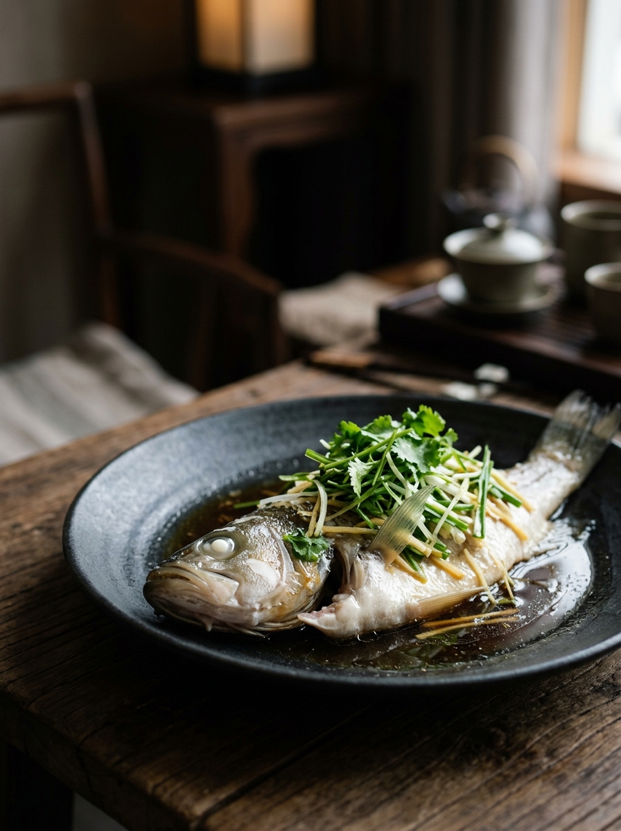 Original ClouChef poster: Steamed Mandarin Fish