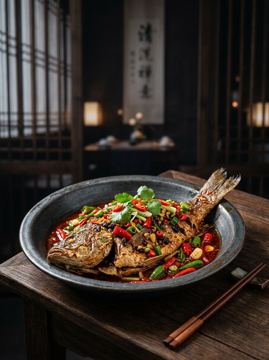 Original ClouChef poster: Hunan-Style Grilled Fish
