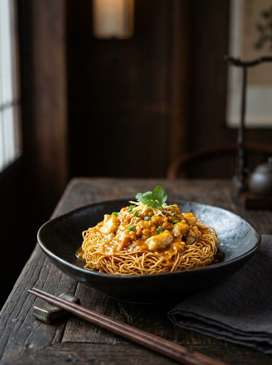 Original ClouChef poster: Crab Roe Butter with Twice-Browned Noodles