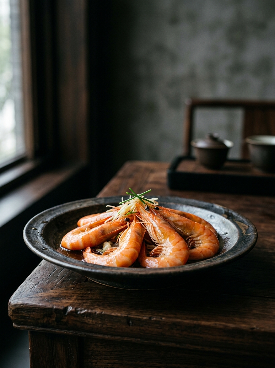 Original ClouChef poster: Zao Lu River Prawns
