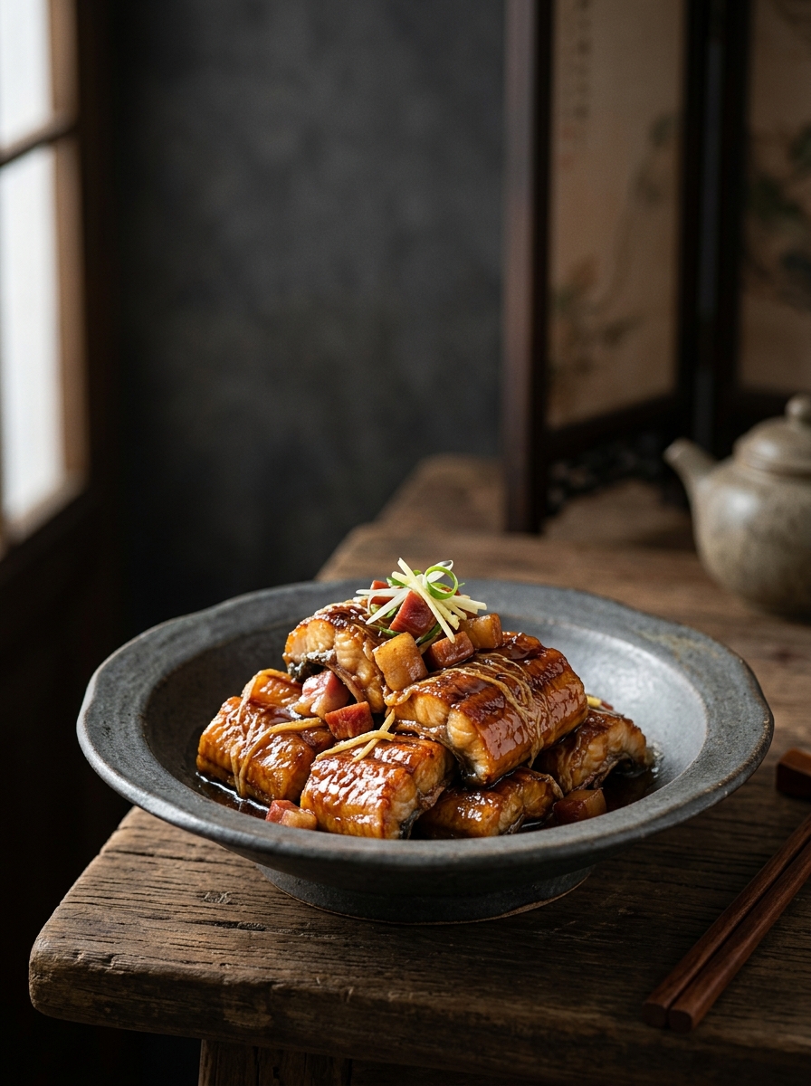 Original ClouChef poster: Braised River Eel in Caul Fat