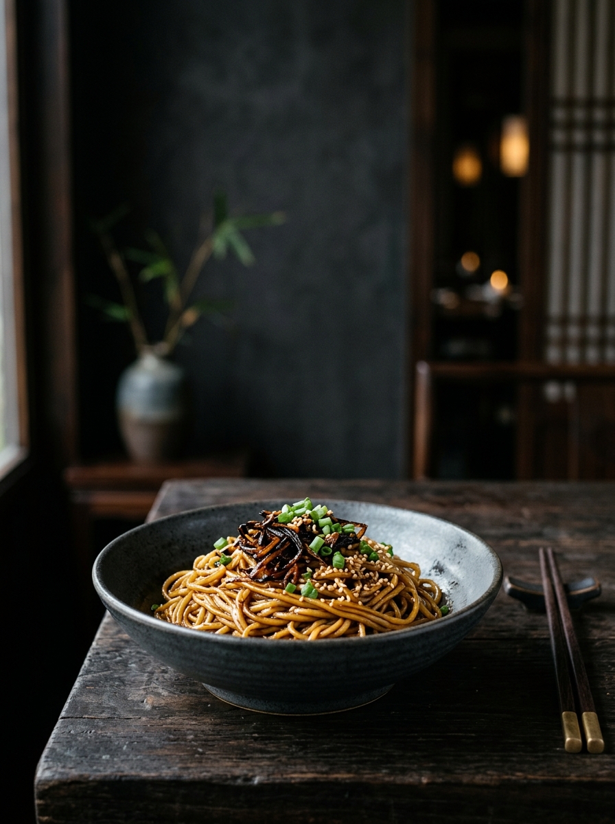 Original ClouChef poster: Scallion Oil Noodles