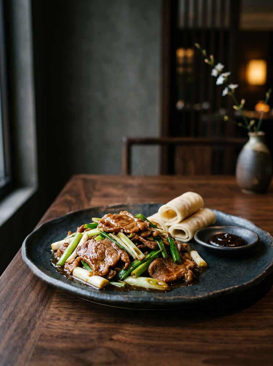 Original ClouChef poster: Scallion-Burst Lamb (Shandong Style)