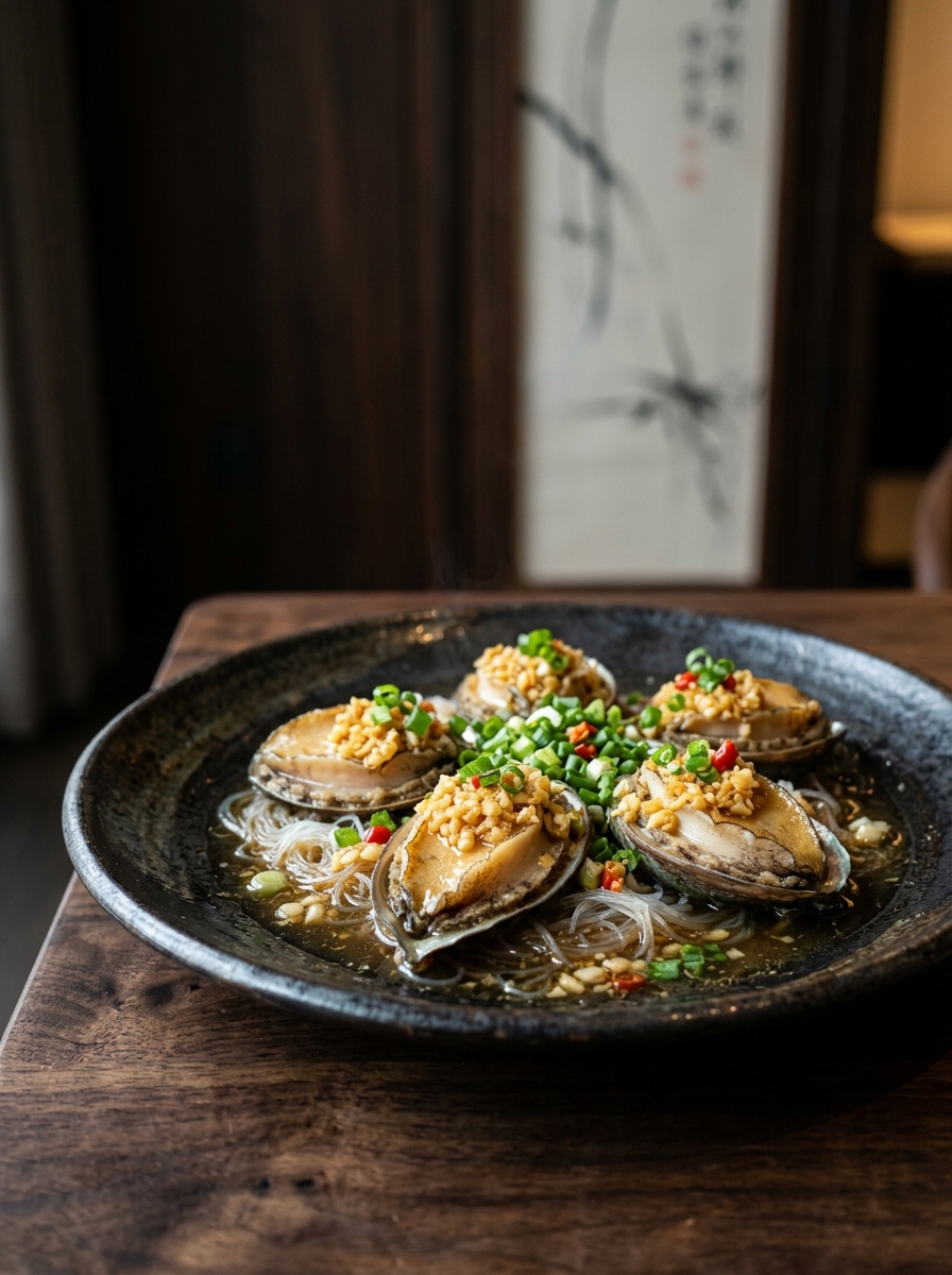 Original ClouChef poster: Garlic Vermicelli Steamed Abalone