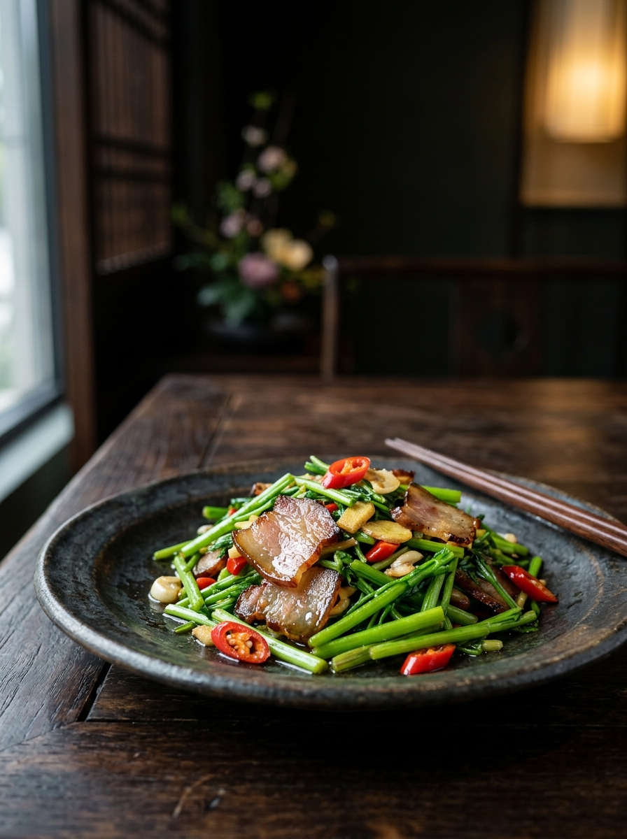 Original ClouChef poster: Water Dropwort with Cured Pork