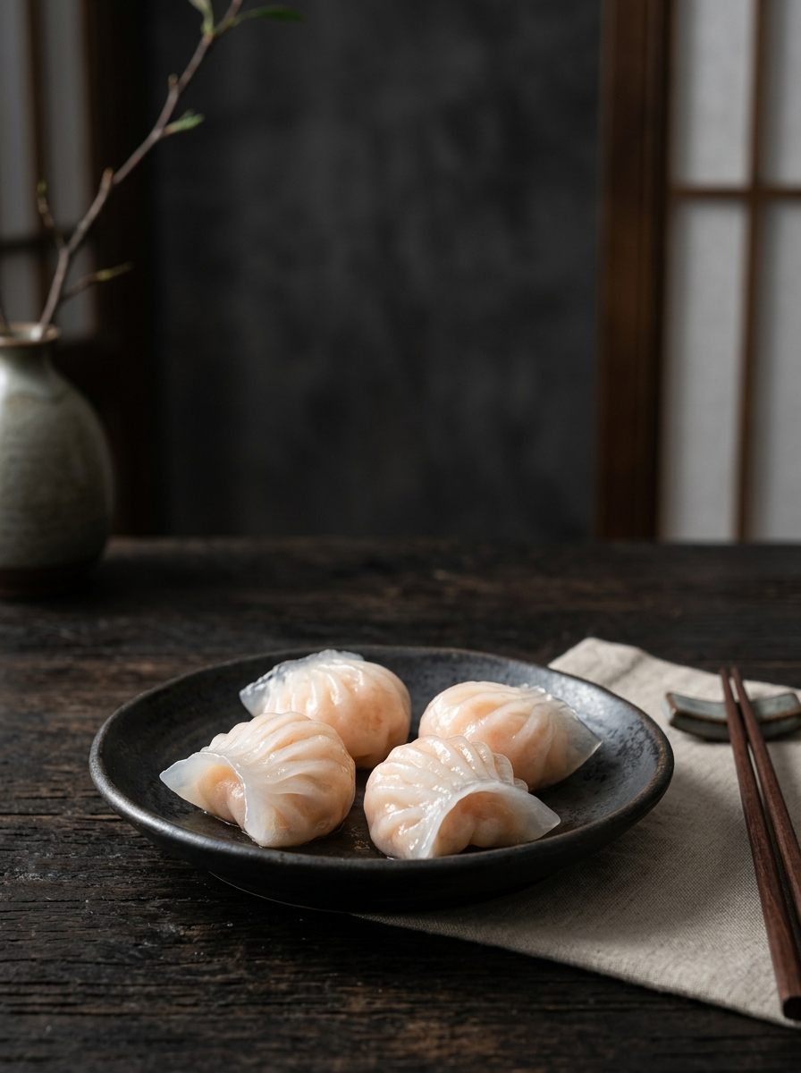 Original ClouChef poster: Har Gow Shrimp Dumplings