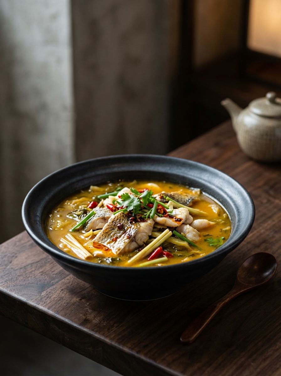 Original ClouChef poster: Sour Soup Fish