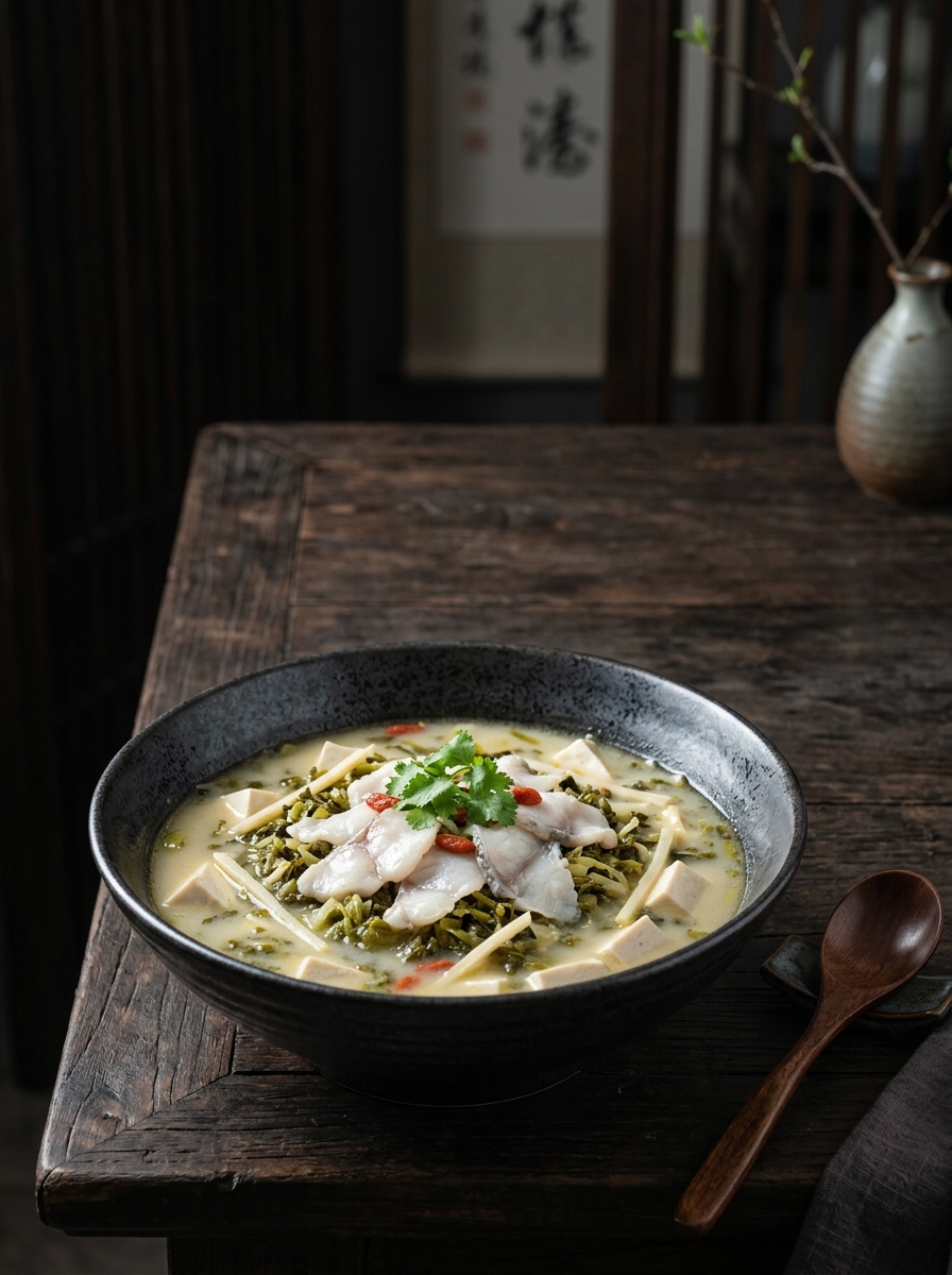 Original ClouChef poster: Pickled Mustard Fish Soup